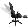 Red Gaming Desk with Cup Holder/Headphone Hook & Gray Reclining Gaming Chair with Footrest - Fort Decor