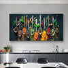 Kitchen Theme Wall Art Style Spice Poster Canvas Painting - Fort Decor
