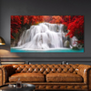 Red Woods Waterfall Canvas Wall Art