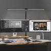Double Head LED Clip Remote Control Desk Lamp