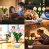 LED Tulip Night Light Simulation Flower Table Lamp