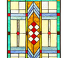 VANDERLECK Tiffany-glass Window Panel 17.5x25 - Fort Decor