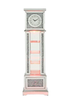 ACME Noralie Grandfather Clock, Mirrored & Faux Diamonds - Fort Decor