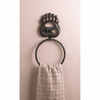 Black Bear Paw Towel Ring - Fort Decor