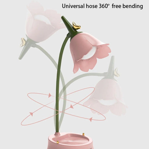 Flower LED Desk Lamp: A Multi-function Touch Reading Lamp for Eye Protection and Room Lighting in Student Bedroom or Office Table.