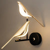 Nordic LED Golden Bird Wall Lamp - Rotatable Indoor Sconce