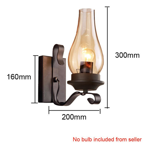 Retro Industrial Light Iron Wall Lamp