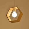 Geometric Wooden Pendant Lights