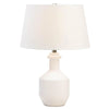 Table Lamp with Geometric Detailing-Black and White