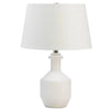 Table Lamp with Geometric Detailing-Black and White