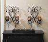 Midnight Elegance Candle Wall Sconces - Fort Decor