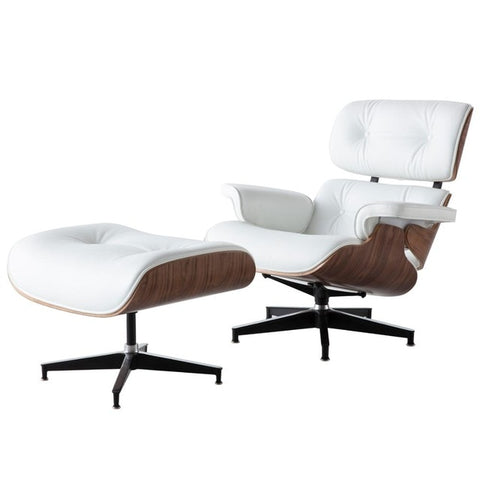 Classic Replica Lounge Chair with ottoman chaise - Fort Decor