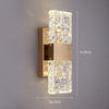 Transparent Crystal Gold Luxury Sconce Wall Light For Living Room - Fort Decor