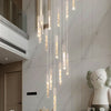 LED chandelier crystal staircase Lights - Fort Decor