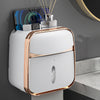 Toilet dispenser paper towels box waterproof toilet paper holder with storage - Fort Decor