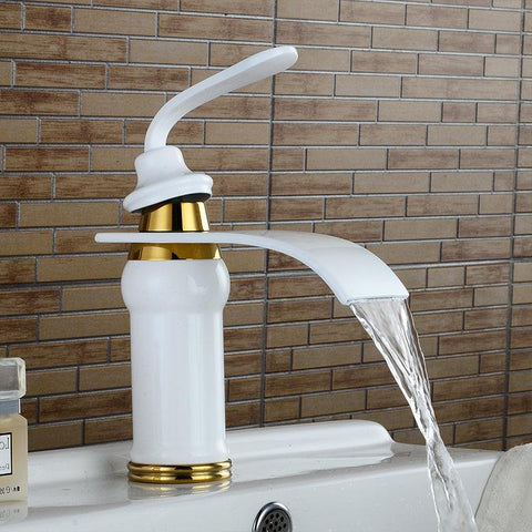 Oil Rubbed Bronze Waterfall Bathroom Faucet - Fort Decor